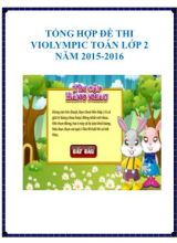 Tổng hợp đề thi Violympic môn Toán lớp 2 - Năm hoc 2015-2016